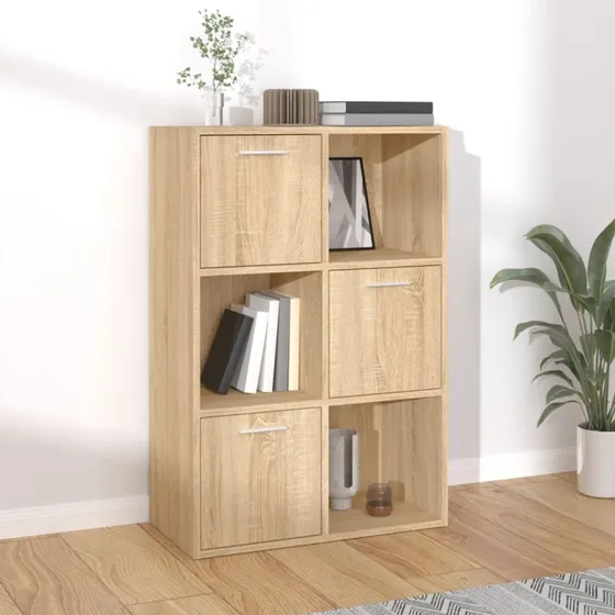 Kontorreol 60x29,5x90 cm i sonoma-eg (6 rum)