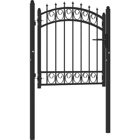 Hegnslge med spydtop 100x100 cm - sort stl