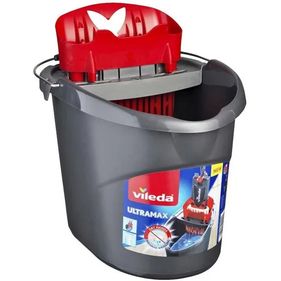 Vileda Ultra Max spand med vrider, grå/rød