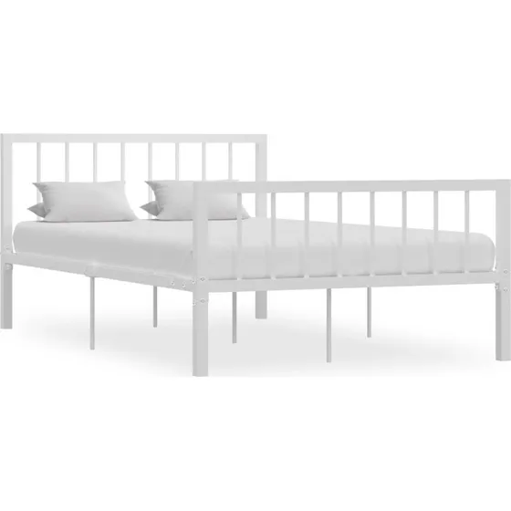 Sengestel i metal 120x200 cm - Hvid