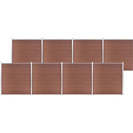 WPC havehegn 1391x186 cm - brun