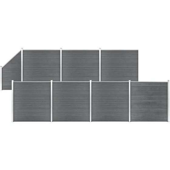 WPC hegnsst 7+1 paneler 1311x186 cm - gr