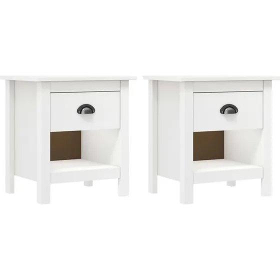 Hill sengeborde 2 stk. i massivt fyrretræ 46x35x49,5 cm