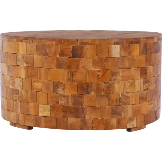 Sofabord i massivt teak 60x60x35 cm