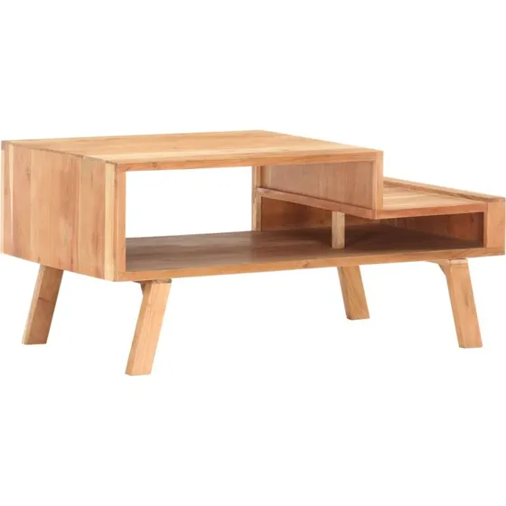 Sofabord 100x50x45 cm i massivt akacietræ