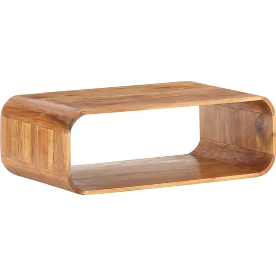 Sofabord i massivt akacietr 90x50x30 cm  honningfinish