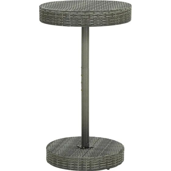 Havebord i gr polyrattan 60,5x106 cm