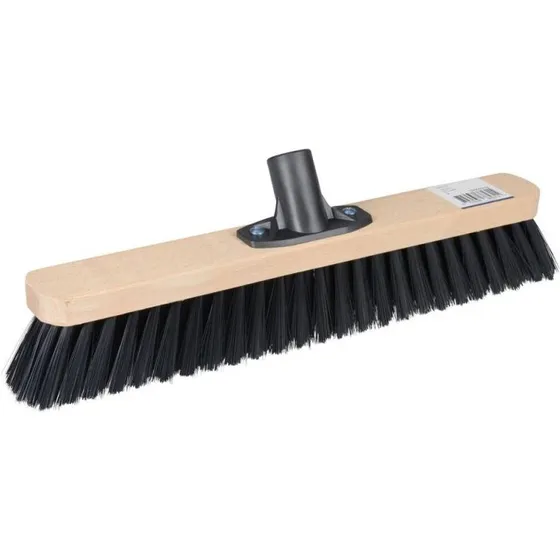 Universal fejekost træ 40 cm, medium børstehår, sort
