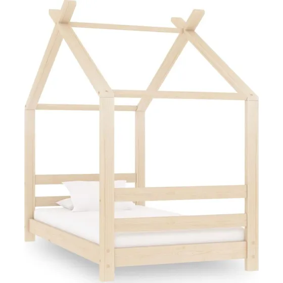 Sengestel til brneseng 70x140 cm i massivt fyrretr