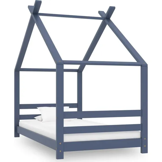 Sengestel til brneseng 80x160 cm i massivt fyrretr (gr)