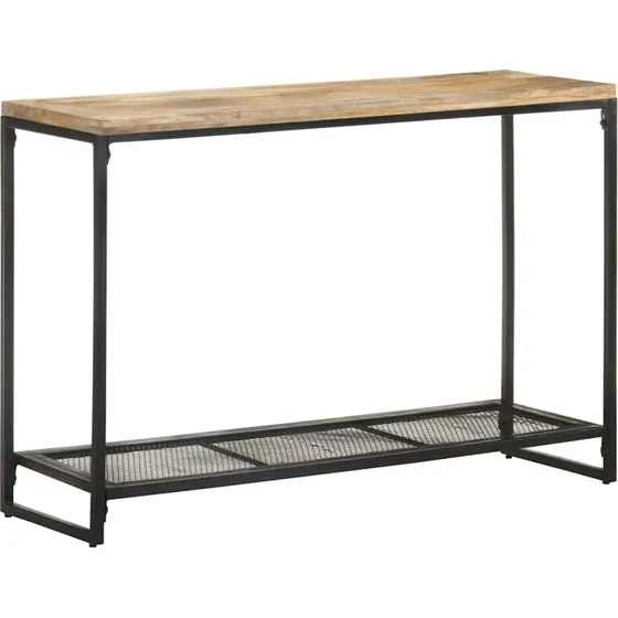 Konsolbord i massivt mangotræ 110x35x75 cm