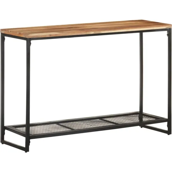 Konsolbord i massivt akacietræ 110x35x75 cm