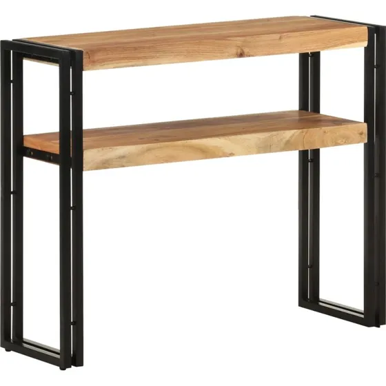 Konsolbord i massivt akacietræ 90x30x75 cm