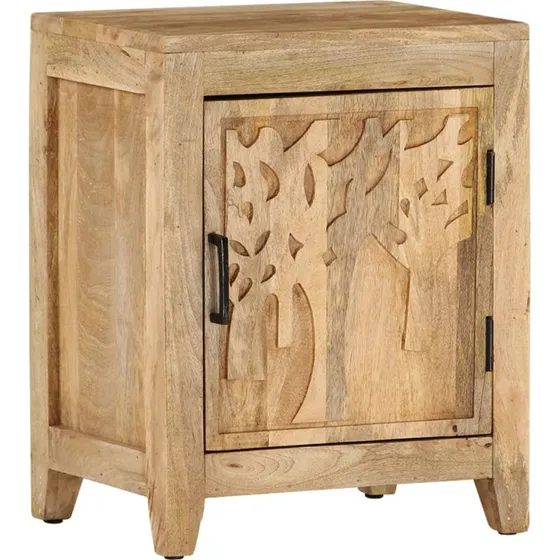 Sengeskab i massivt mangotræ 40x30x50 cm