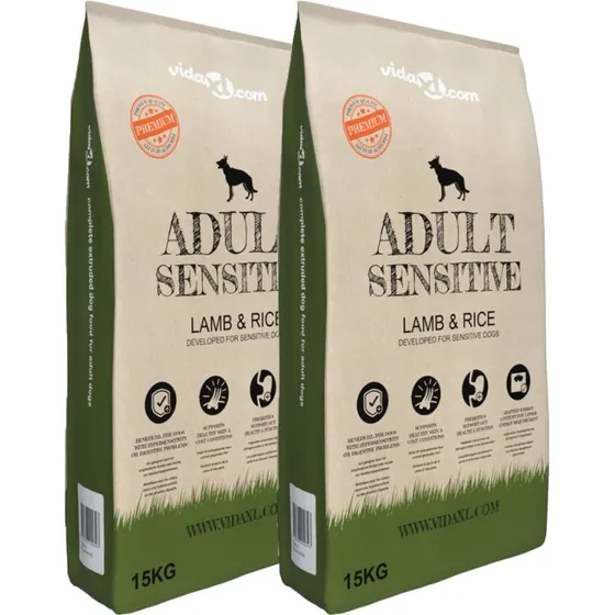 Luksustrfoder Adult Sensitive Lamb & Rice 2x30 kg