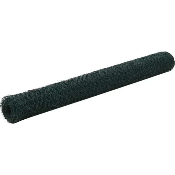PVC-belagt stlhnsenet 25 x 1,2 m grn