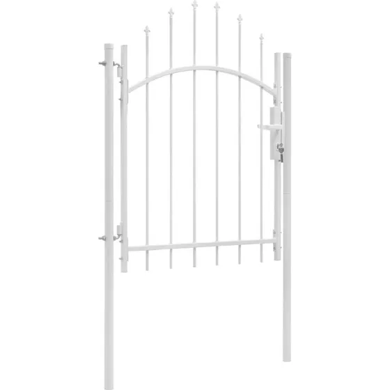 Havelge i stl 1 x 2 m hvid  buet top