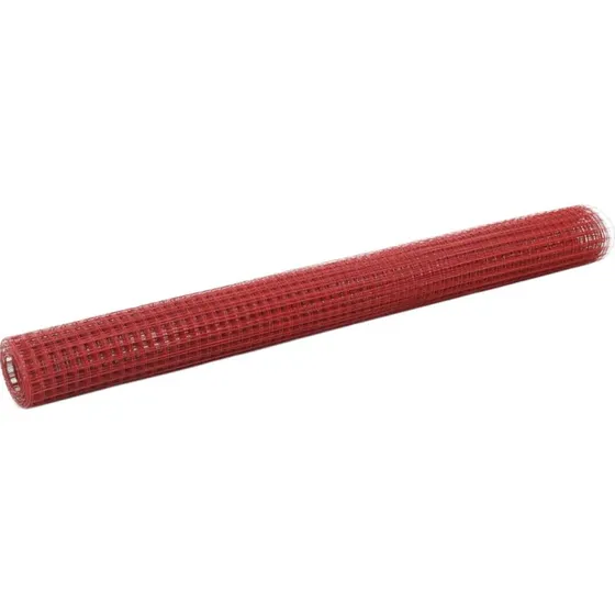 Hnsenet i stl med PVC 25 x 1,5 m  rd