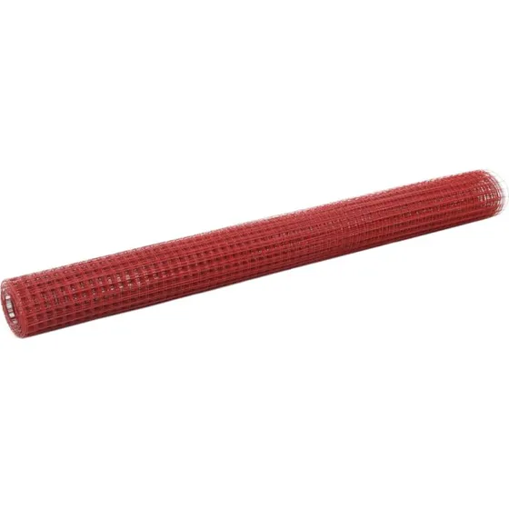 Hnsenet i stl med PVC 25 x 1,5 m  rd