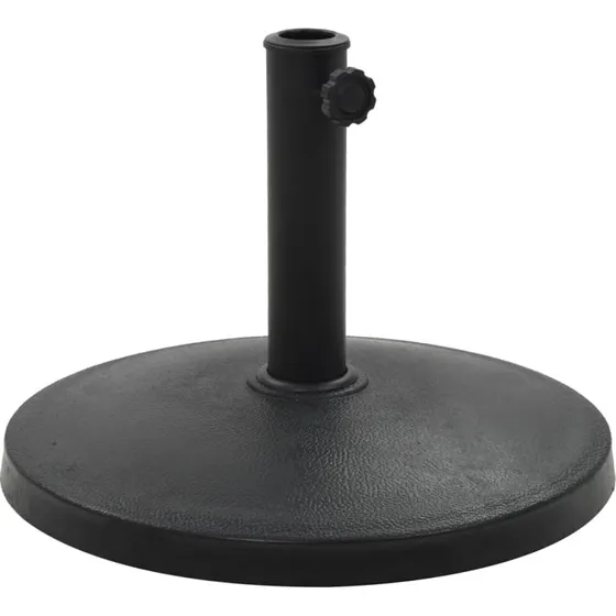 Parasolfod rund polyresin 10 kg – sort