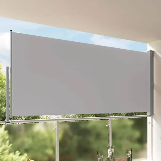 Sammenrullelig sidemarkise 160x300 cm – grå