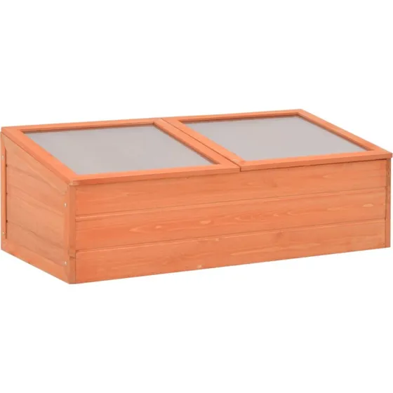Minidrivhus i tr 100x50x34 cm med PC-plader