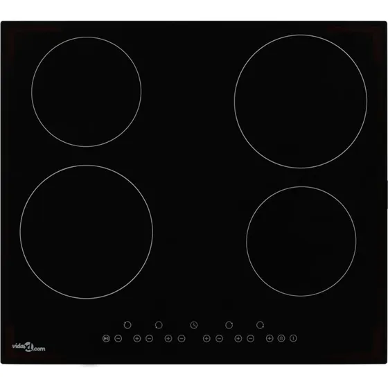 Keramisk indbygningskogeplade 4 brndere Touch 6000W