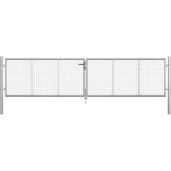Galvaniseret havelge i stl 415x75 cm - slv