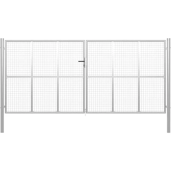 Galvaniseret havelge i stl 415x175 cm - slv