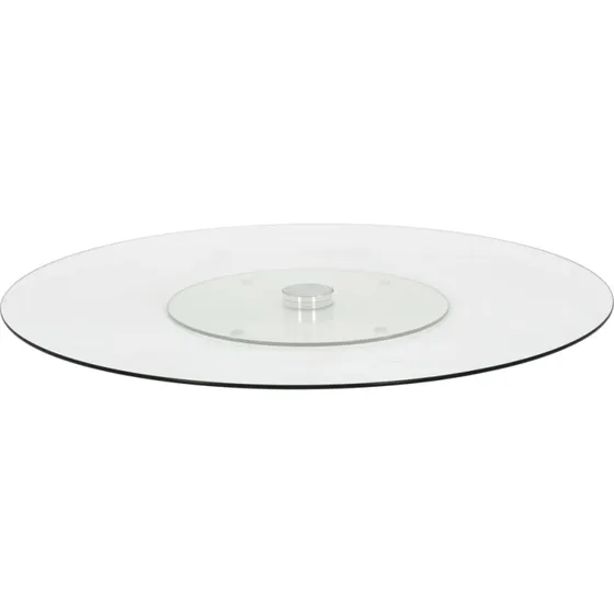 Roterende serveringsfad 60 cm i hrdet glas