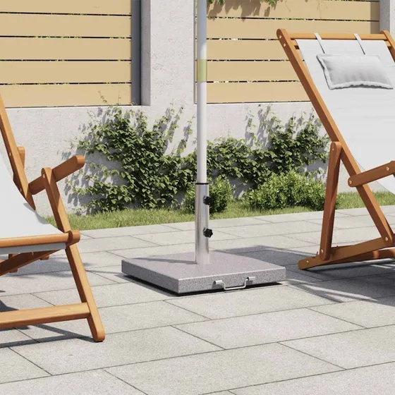 Parasolfod 45 cm i poleret granit & rustfrit stål (29 kg)