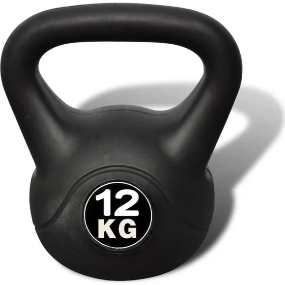 Kettlebell 12 kg med plastbelægning