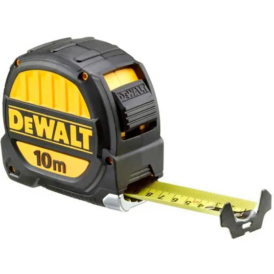 DeWalt Målebånd 10 m – anti-refleks, ergonomisk greb