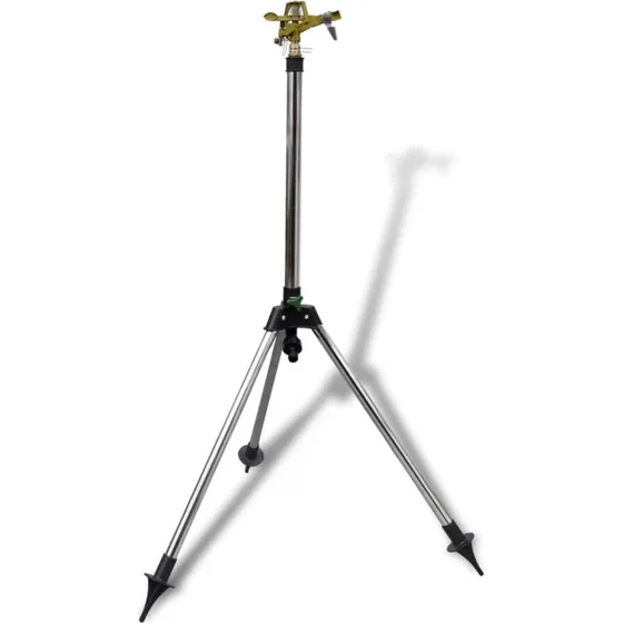 Impulssprinkler p trefod i zink og rustfrit stl