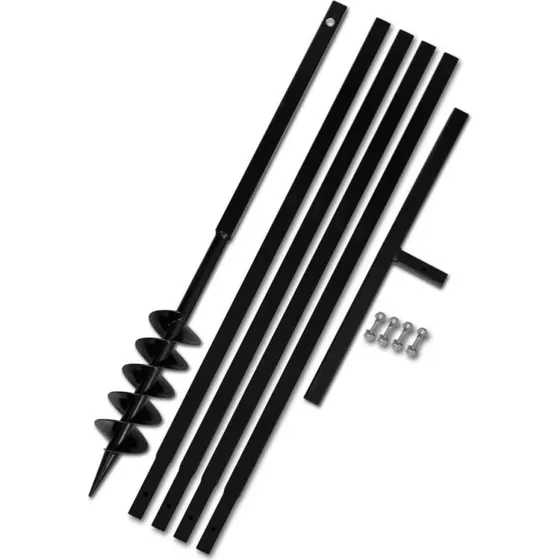 Plebor med hndtag 100 mm, forlngerrr 5 m, stl