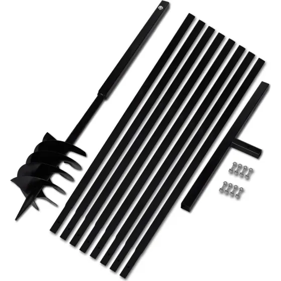 Plebor med hndtag 180 mm  9 m forlngerrr