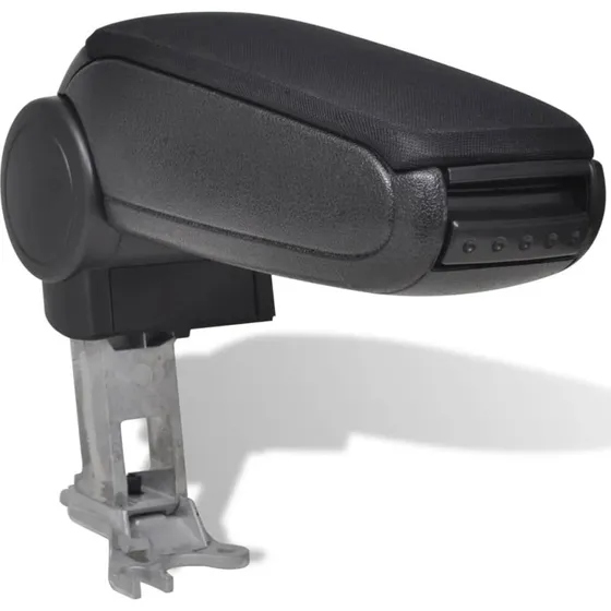 Armlæn med opbevaring til Audi A6 C5 – justerbart, sort