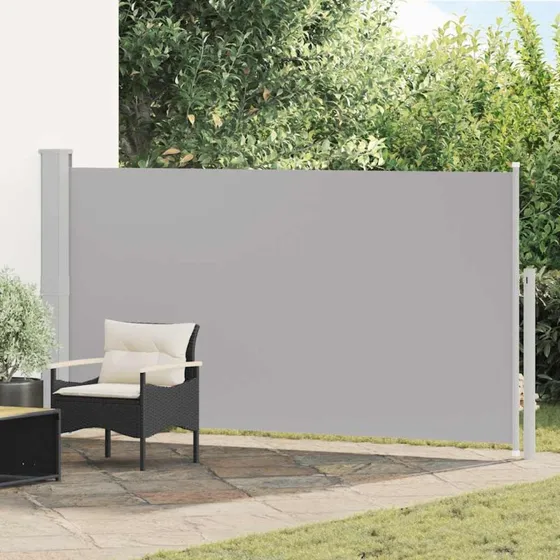 Sidemarkise til terrasse 160×300 cm grå (kassette)