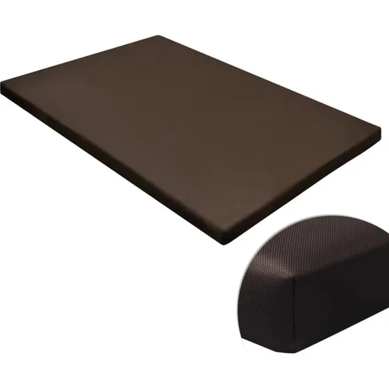 Flad firkantet hundemtte M, brun