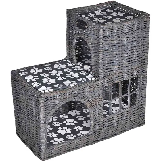 Katteseng i pileflet  slotsdesign med hynde