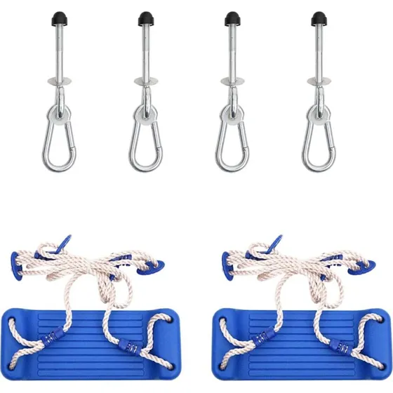 Gynger 2 stk. med klatresten i bl polyethylen