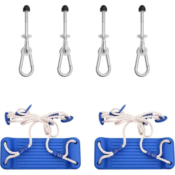 Gynger 2 stk. med klatresten i polyethylen - bl