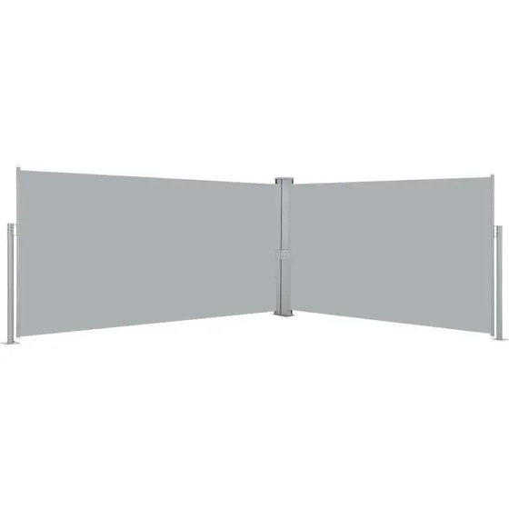 Sammenrullelig læskærm 160x600 cm – grå