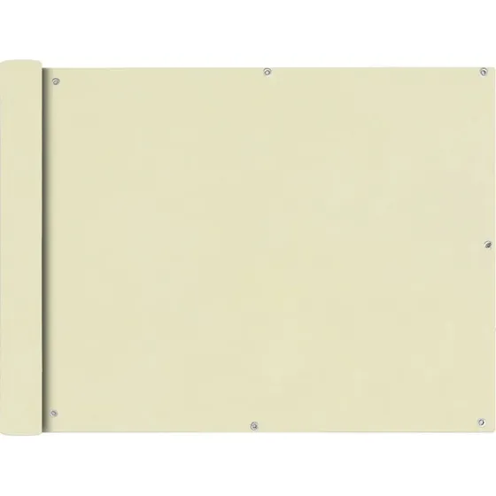 Balkonafskærmning Oxford-stof 90x400 cm - creme