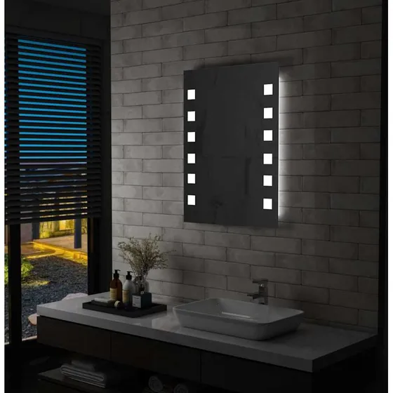 LED-vgspejl til badevrelse 60x80 cm med IP44