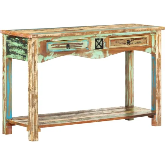 Konsolbord 120x40x75 cm i massivt genbrugstræ