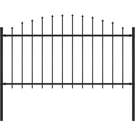 Havehegn i stl med spydtop 181150 cm, sort