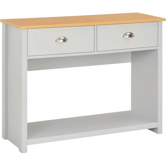 Konsolbord 97x35x76 cm - Grå, melaminbelagt
