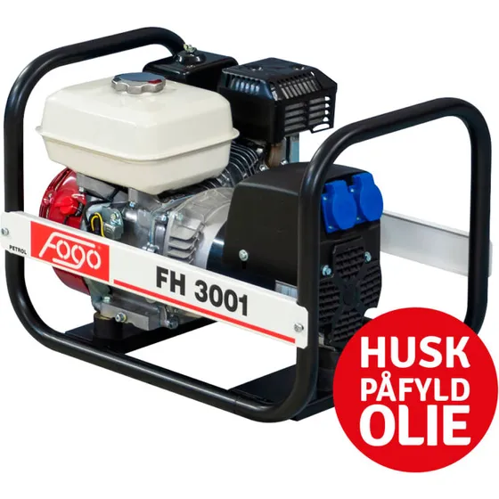 Fogo FH3001 generator 3,0 kW (Honda GX200) 230 V