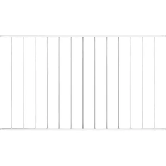 Hegnspanel i pulverlakeret stl 1,631,25 m - hvid